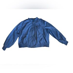 Vintage Members Only Blue Iconic Racer Jacket, Size 2XL, Classic Retro Grandpa